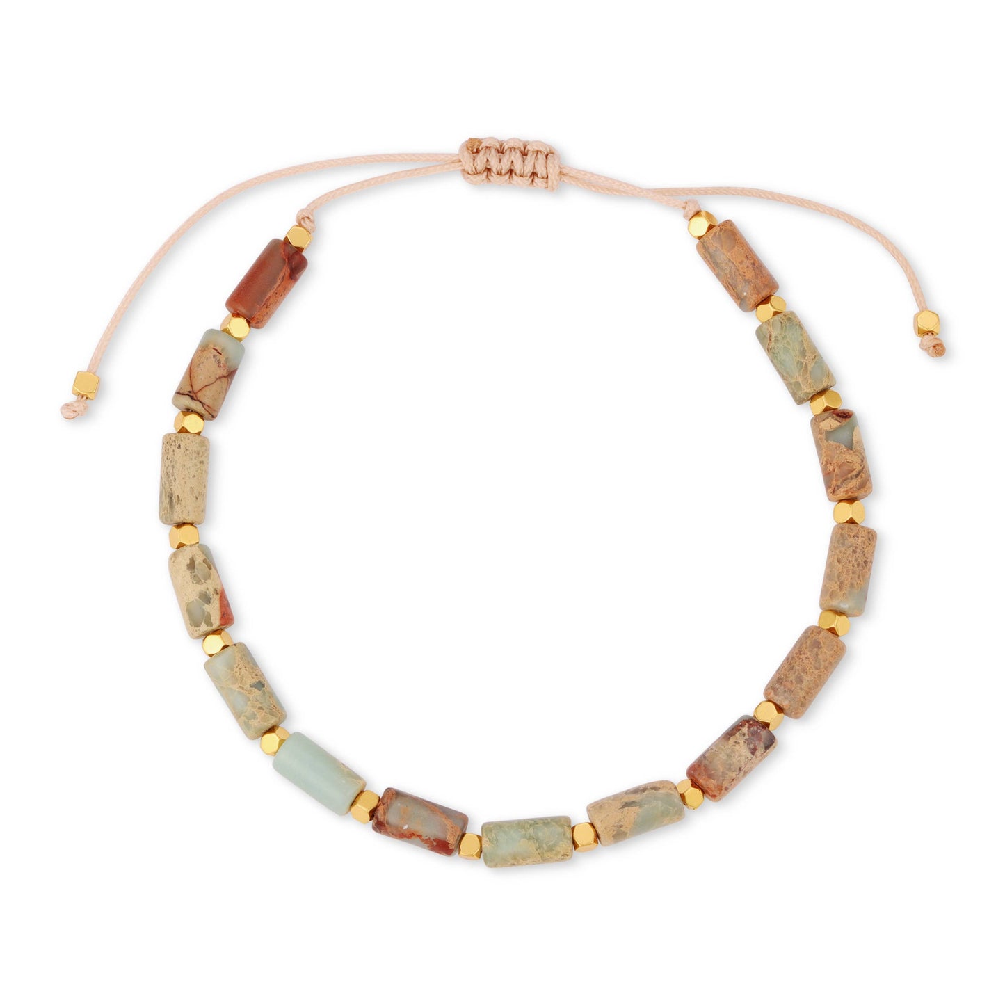 Gemstone bracelet - Natural Agalmatolite