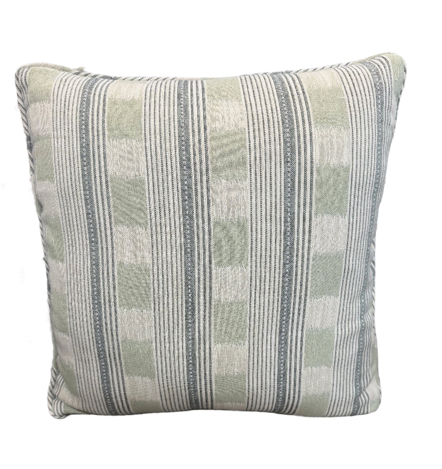 18 x 18 Green Stripe Pillow