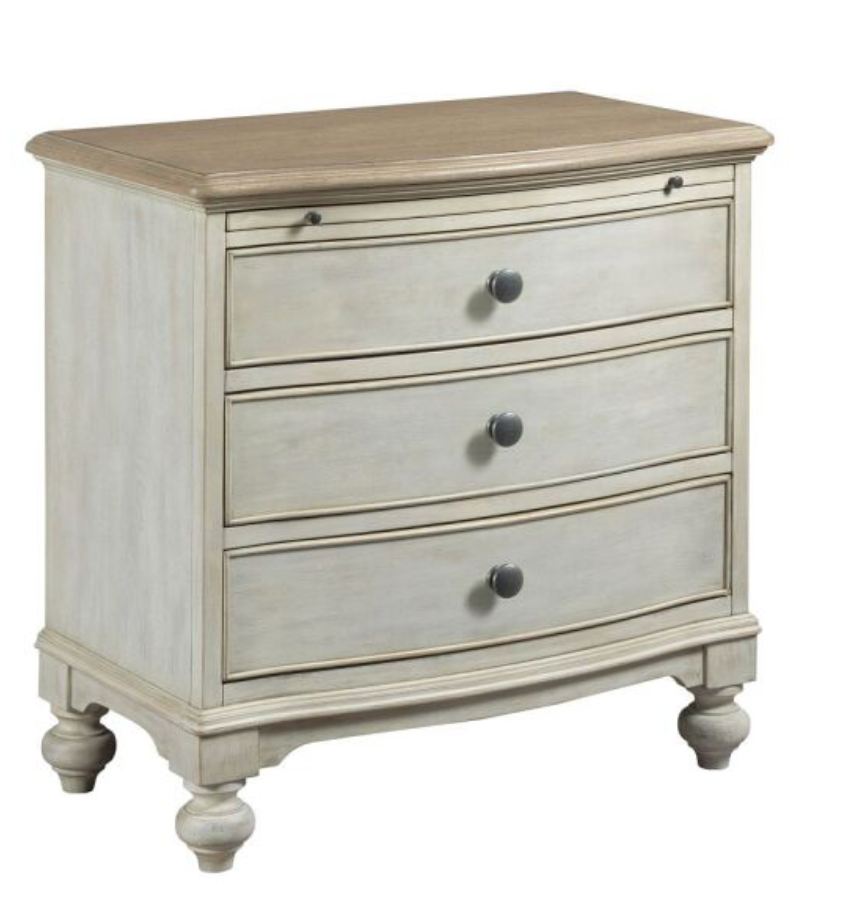 American Drew Elgin Bedside Chest White