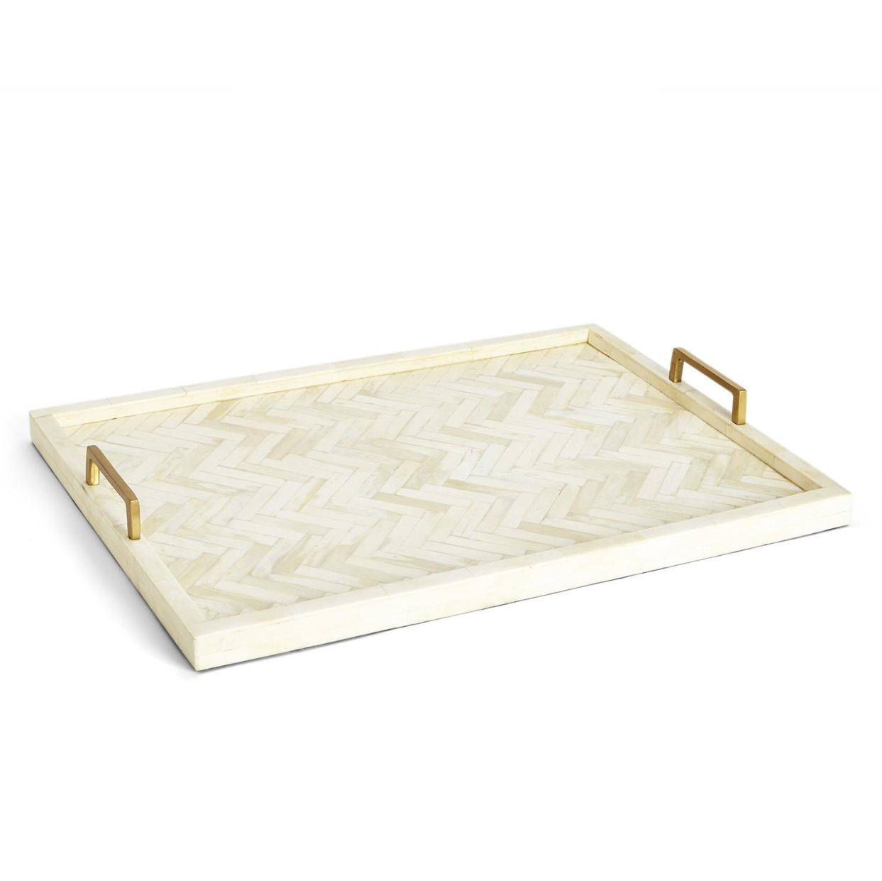 Beaumont Tray -Bone/Brass/MDF