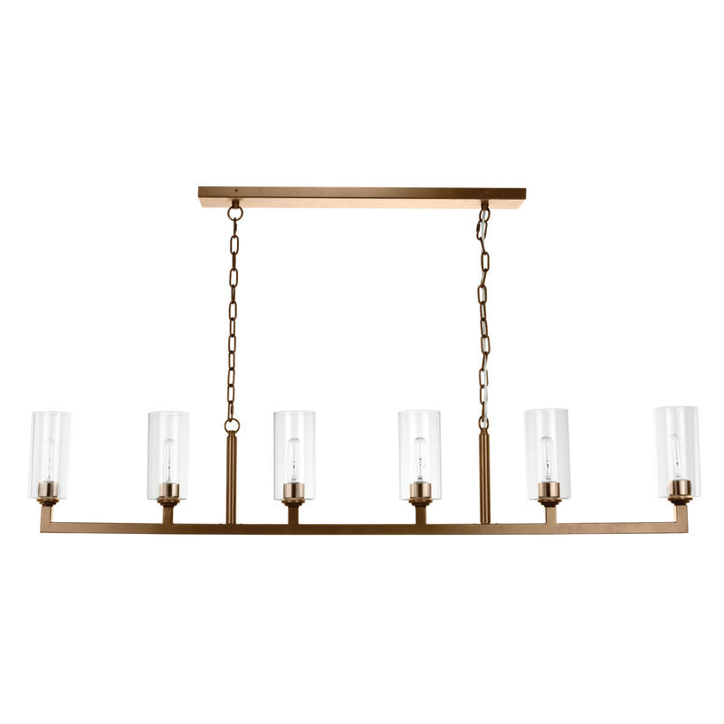 Jamie Young Linear 6 Light Chandelier