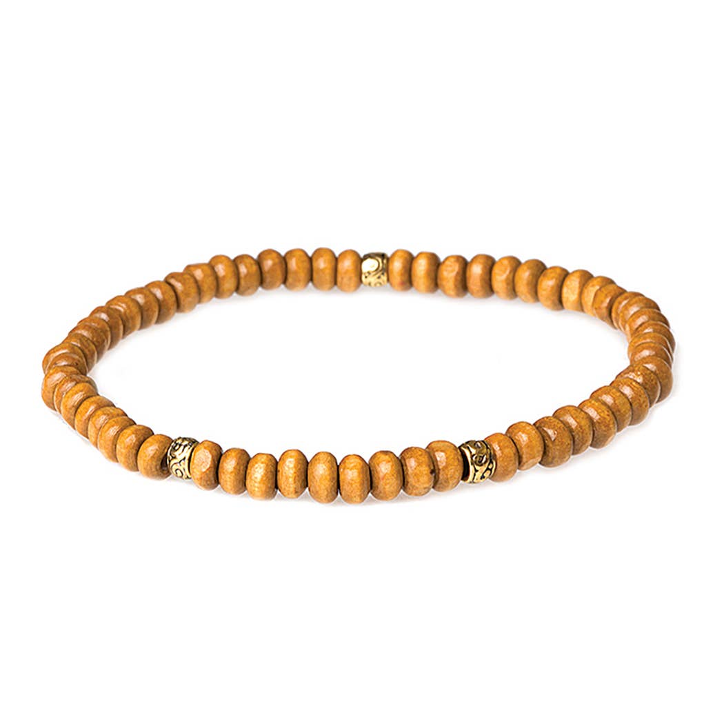 Wood Bead Bracelet