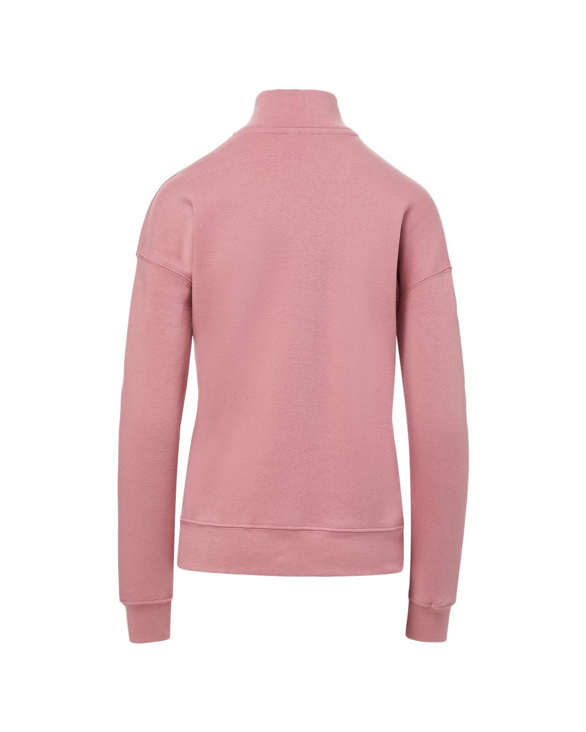 Womens Pink Quarter Zip Sweatshirt