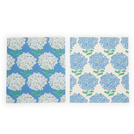 Two's Company Hydrangea Multipurpose Biodegradable Kitchen Cloth