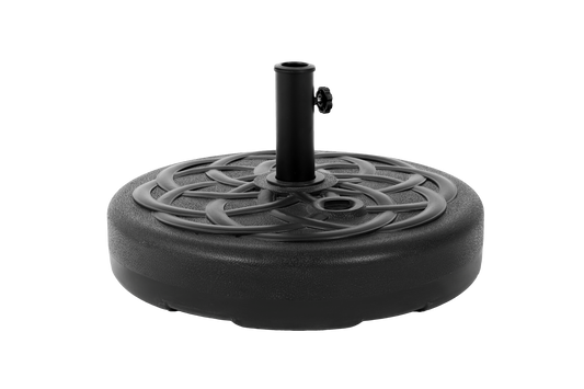Black Fillable Umbrella Base with Steel Tube Support