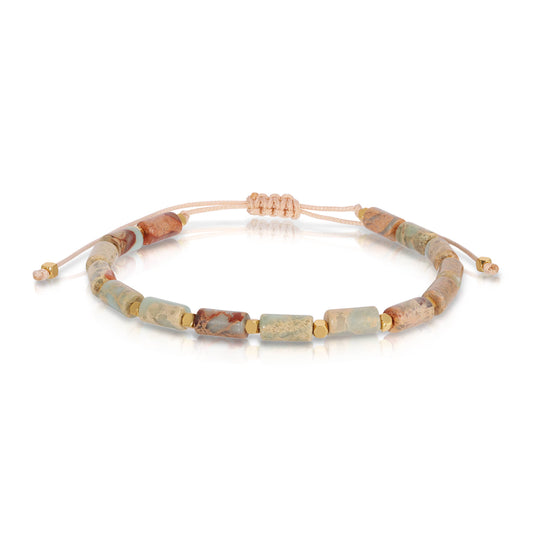 Gemstone bracelet - Natural Agalmatolite