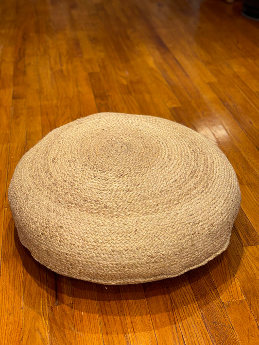 25" Natural Pouf
