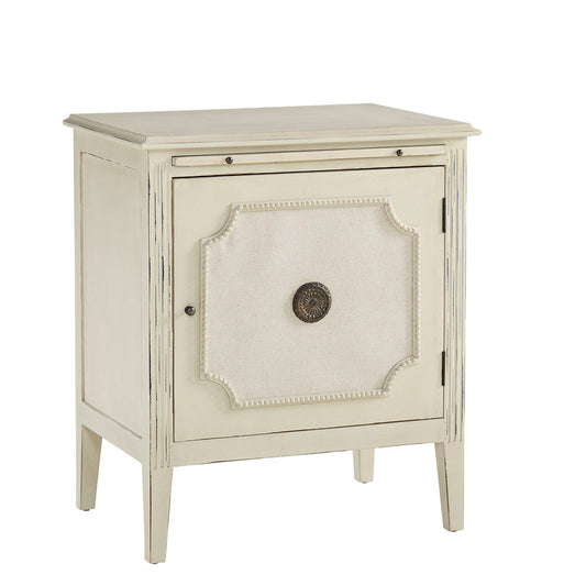 Furniture Classics Linen & Beaded Front End Table