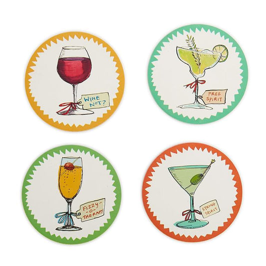 In Good Spirits Set of 24 Paper Coasters