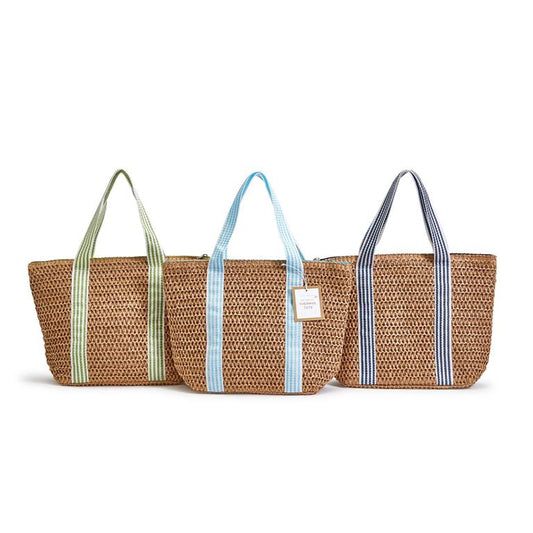 Two’s Company Accessories:Two’s Company Woven Thermal Lunch Tote