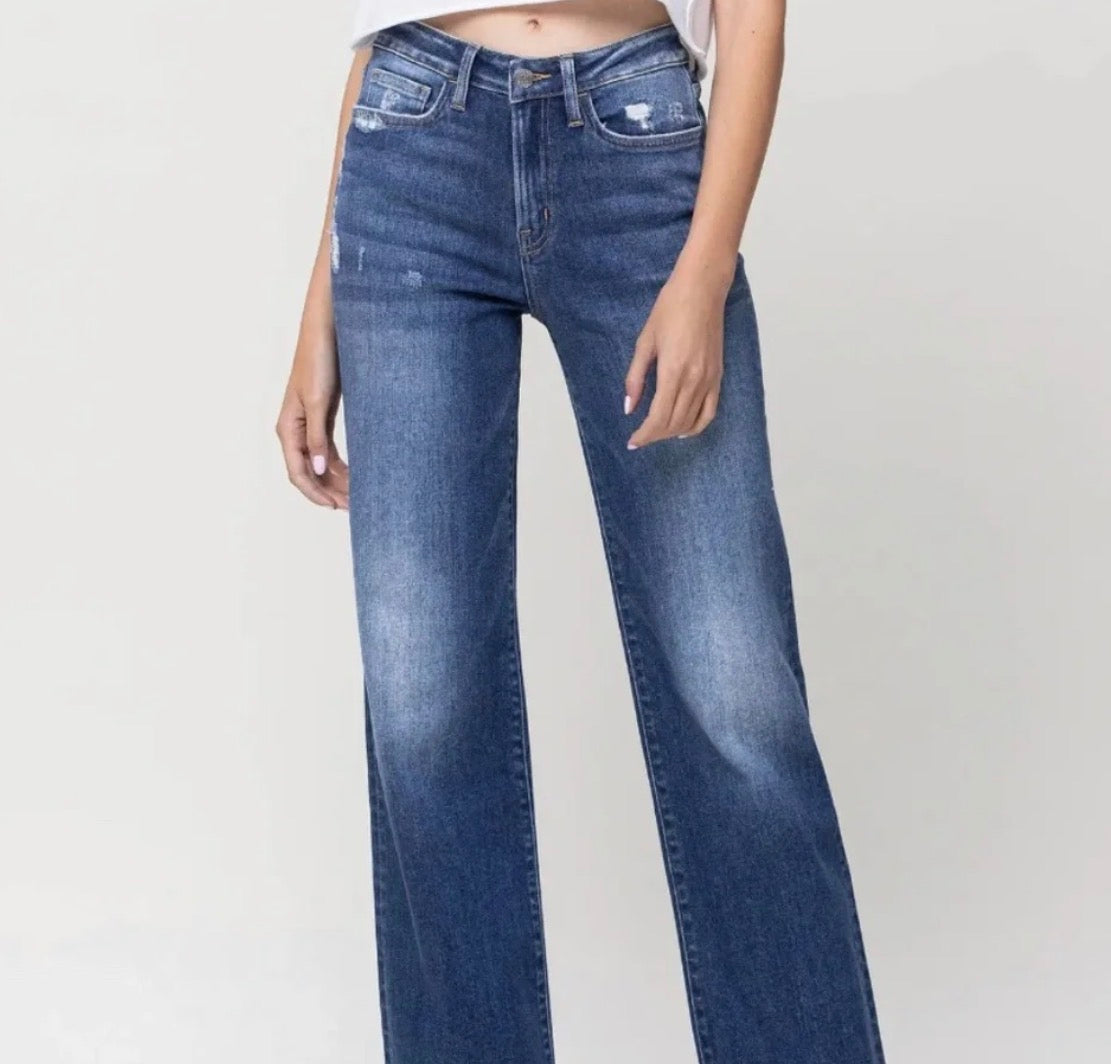 HIGH RISE WIDE LEG JEANS