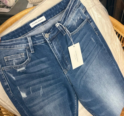 HIGH RISE WIDE LEG JEANS
