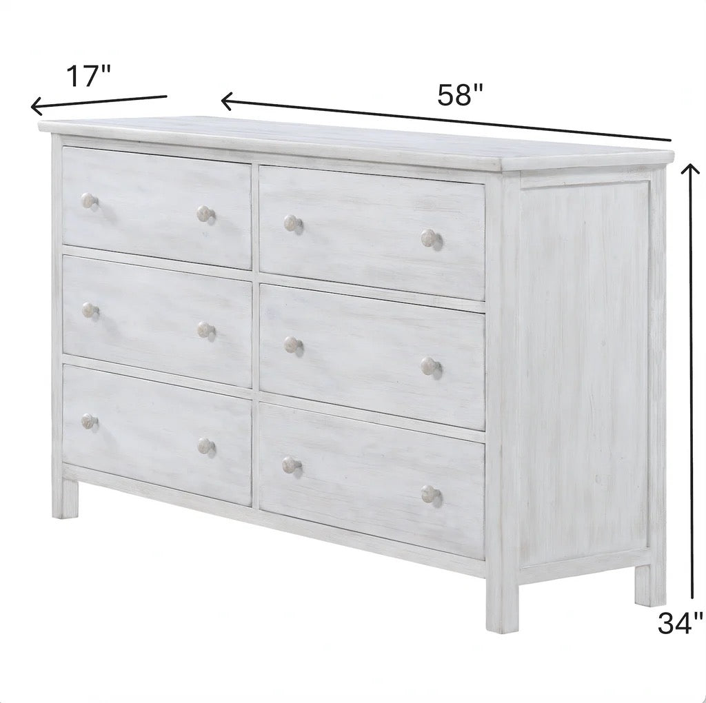 Geneva 6 Drawer Dresser