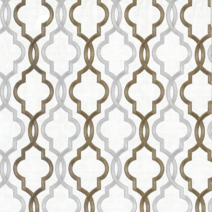Gold/Silver Trellis Throw Pillow