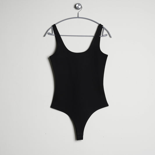 Basic Ponte Bodysuit in Black