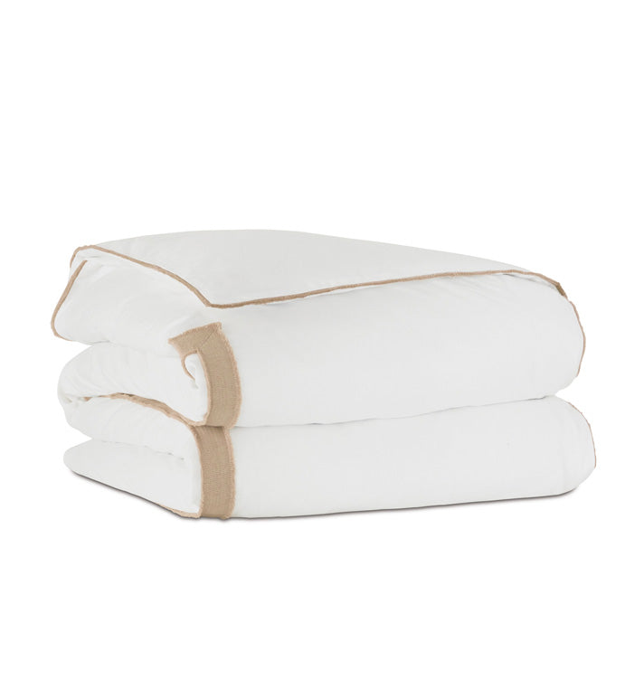 Brentwood Jute Border Duvet Cover