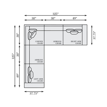 Bernhardt Vista Fabric Sectional