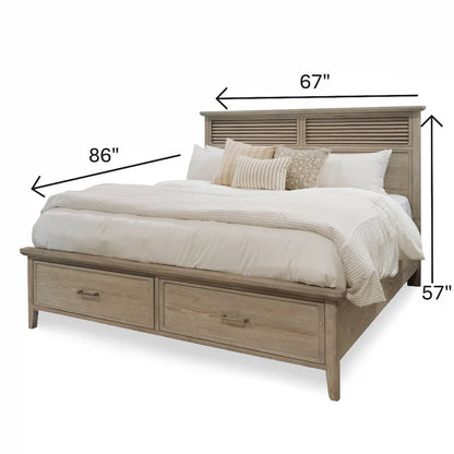 Lineage Collections Cape May Storage Bed Queen