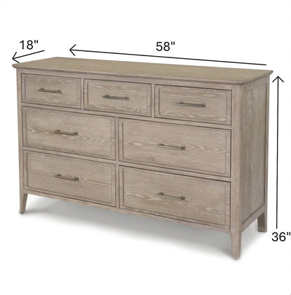 Lineage Collections Cape May 7 Drawer Dresser