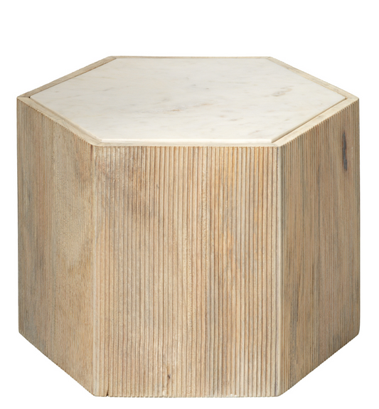 Argan Hexagon Table, Medium