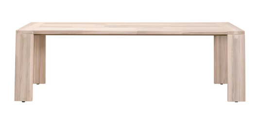 Essentials For Living Sur Outdoor Dining Table Gray Teak