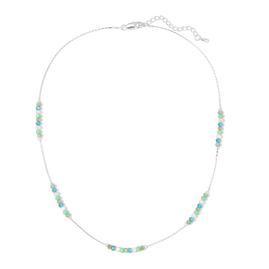 Seaside Mini Crystal and Silver Necklace