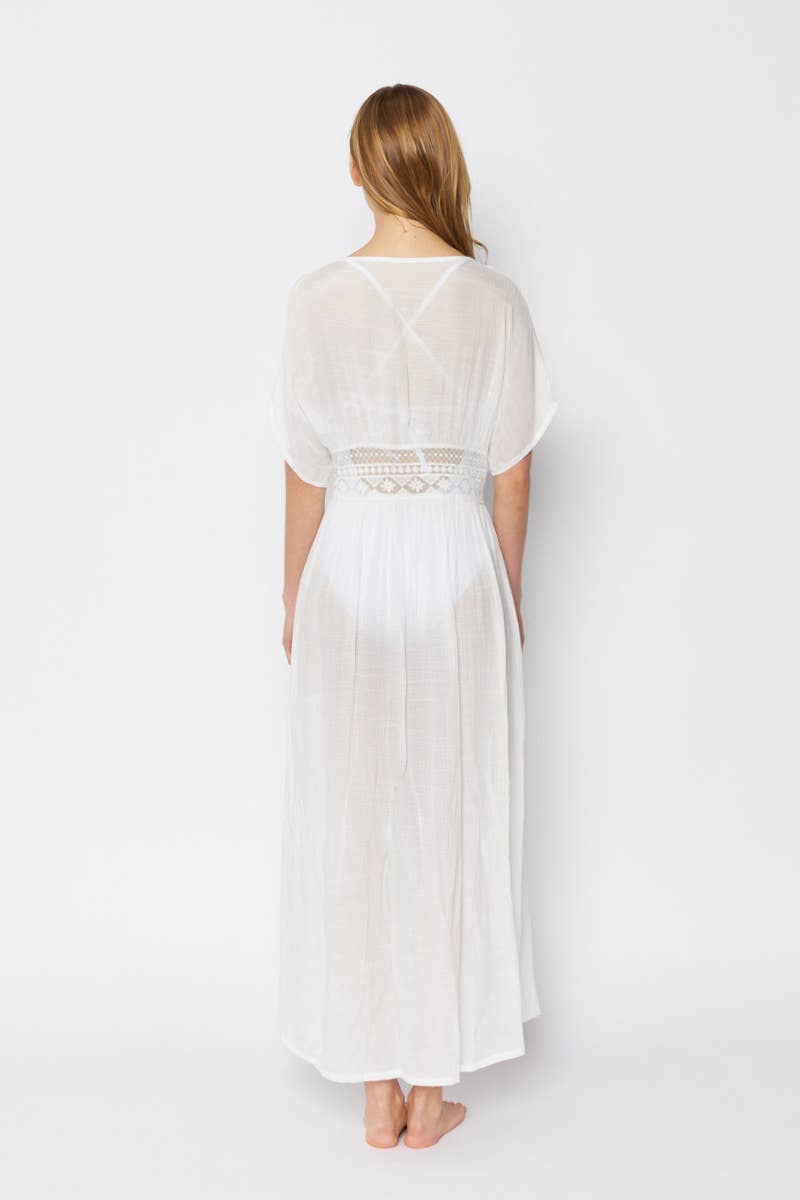 Swim cover up Long Caftan