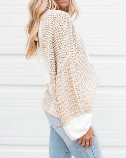 Knit Drop Shoulder Sweater