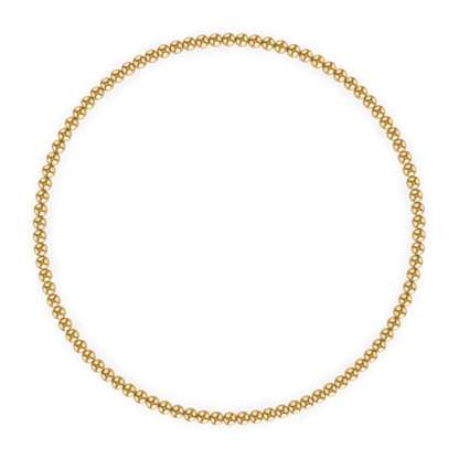 2MM Gold Ball Bracelet