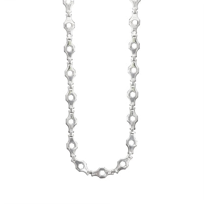 Stainless Steel Hexagon Fancy Chain Necklace