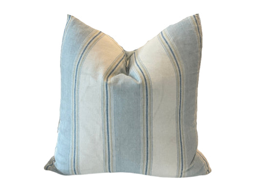 Blue and Green Stripe Pillow