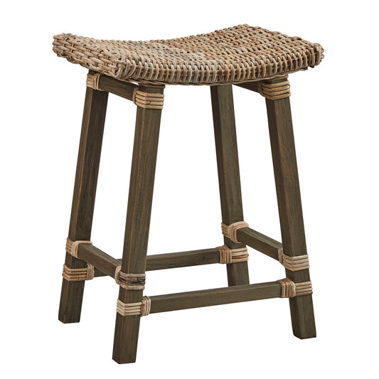Country Woven Kubu Counter Stool
