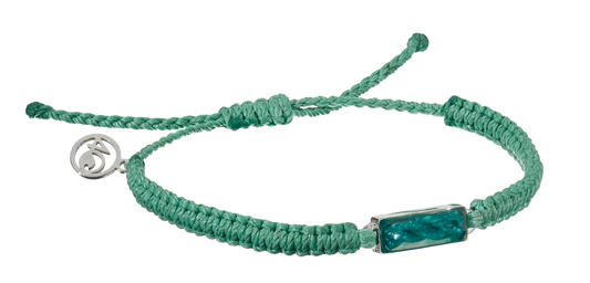4ocean Ghost Net Bracelet- Seafoam Green