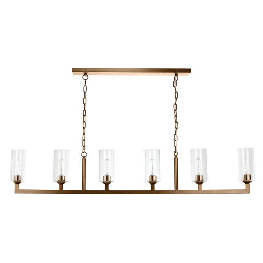 Jamie Young Linear 6 Light Chandelier