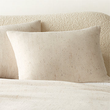 Queen Organic Cotton Natural and Black Standard Shams and Duvet